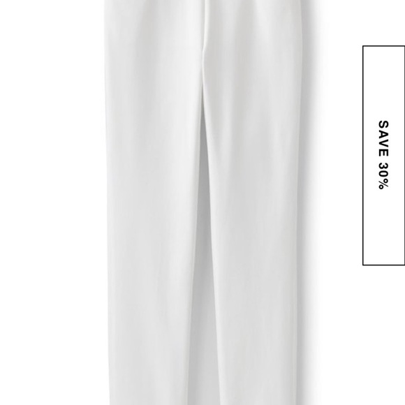 PM Soft Surroundings Essential Superla white trousers - Picture 2 of 11